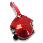 K.S.E. Racing KSG2000 Wing Valve, Hydraulic Adjustment, Black / Red Anodized, Sprint Car, Each