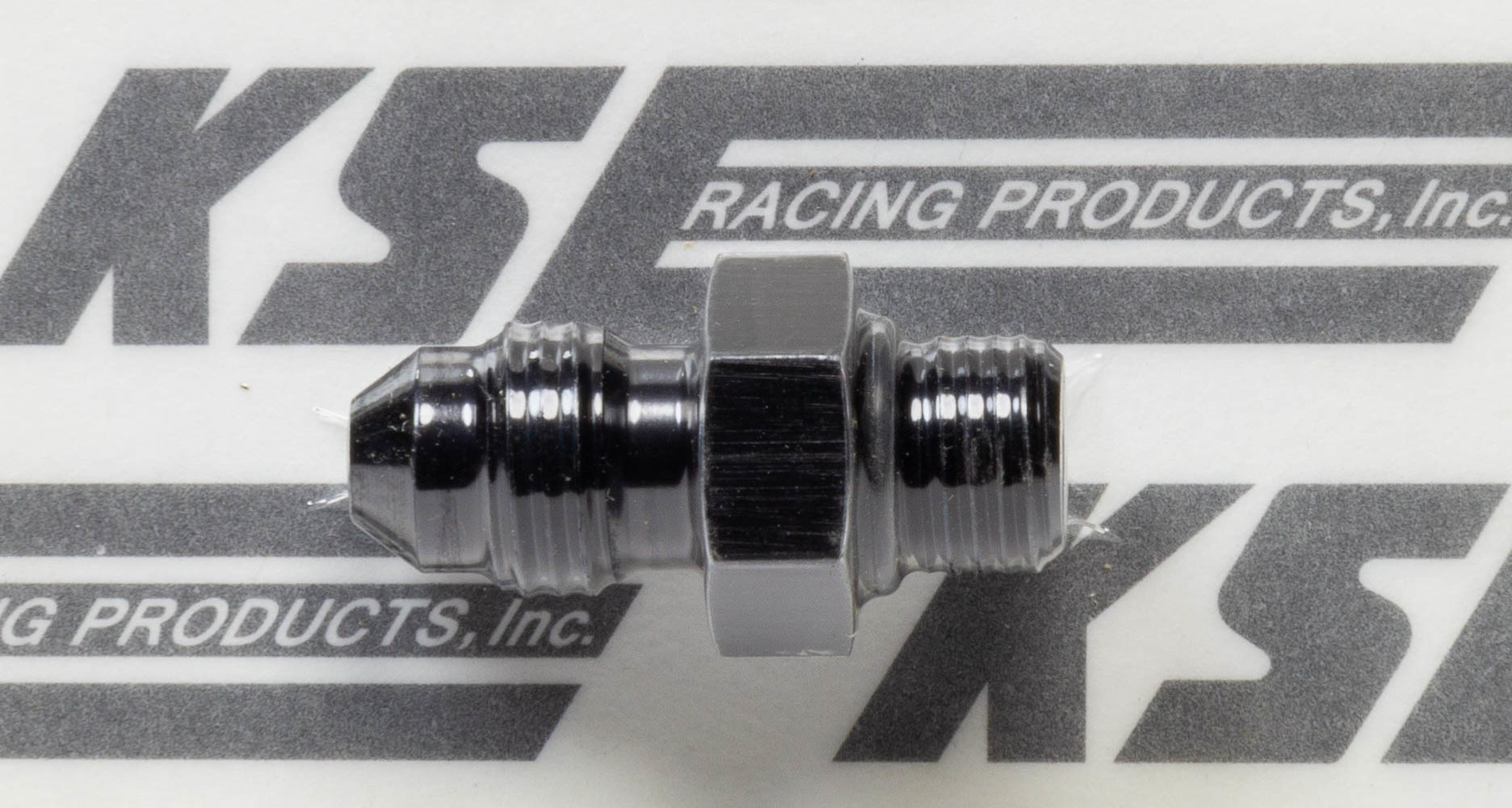 K.S.E. Racing KSM6002A Fitting, Adapter, Straight, 3 AN Male O-Ring to 4 AN Male, Aluminum, Clear Anodized, Each