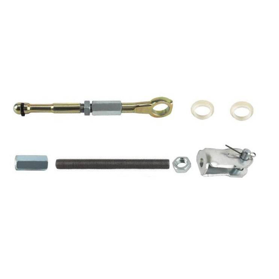 Leed Brakes PRE113 Brake Pedal Rod, 3/8-24 in Thread, Clevis / Hardware / Pushrod Included, Steel, Zinc Oxide, Kit
