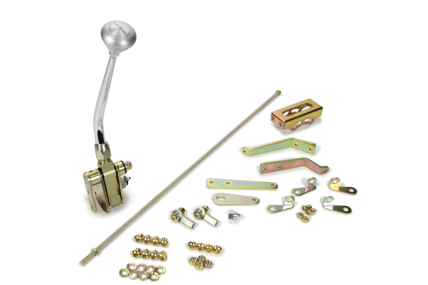 Lokar FMS6350EM 8 Floor Mount Shifter with Mushroom Shaped Knob for 350 Transmission