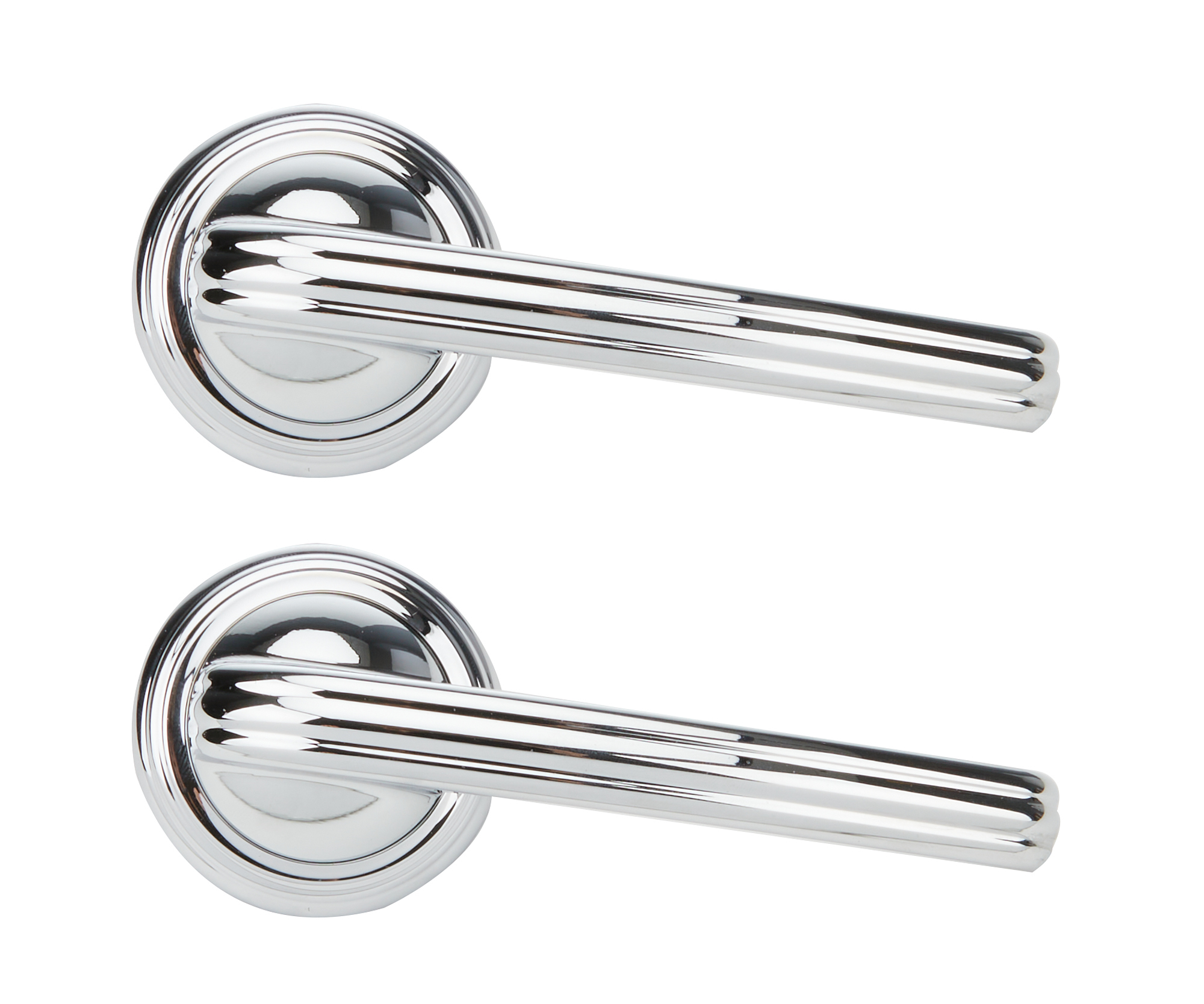Lokar Goolsby Edition Lucille Series Interior Door Handles GSE-2173 Handles, Series, Billet Aluminum, Fits Ford Pre-1949, Chrome Plated, Pair thumbnail 2