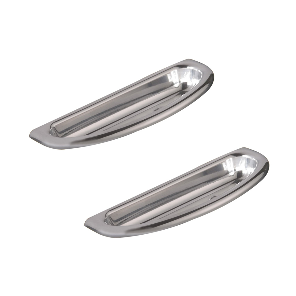 Lokar Interior Door Pulls IDP-2003 Pulls, Interior, Billet Aluminum, Polished, Universal, Pair thumbnail 3