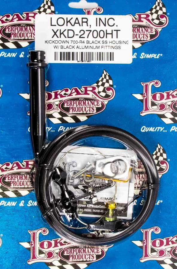 Lokar XKD2700HT Kickdown Cable, HiTech, Adjustable Length,