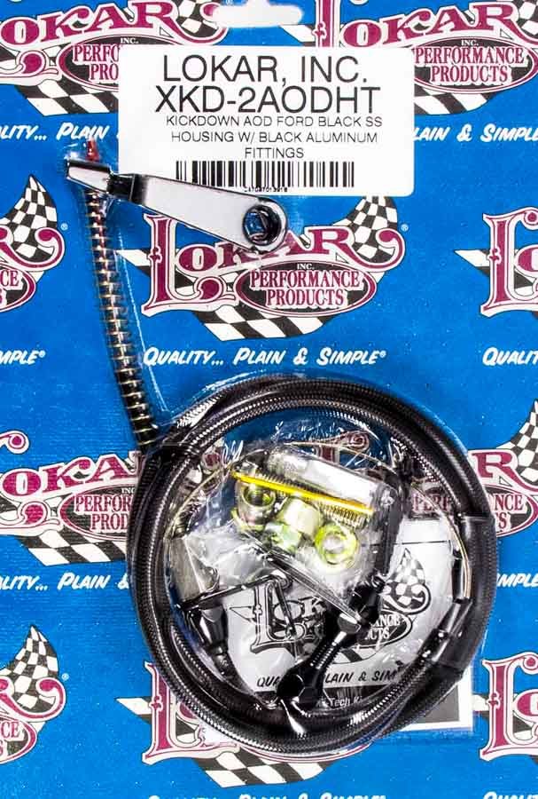 Lokar XKD2AODHT Kickdown Cable, HiTech, Adjustable Length,