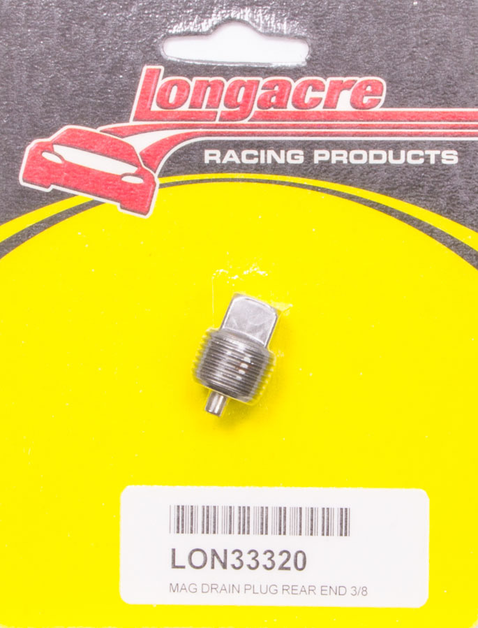 Longacre 52-33320 Drain Plug, 3/8 in NPT, 7/16 in Square Head, Magnetic, Steel, Natural, Each