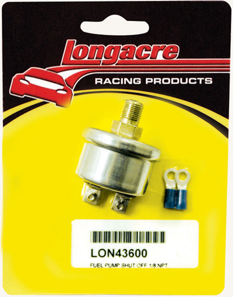 Longacre 52-43600 Pressure Switch, 12 psi Off, 1/8 in NPT Male, Oil, Each
