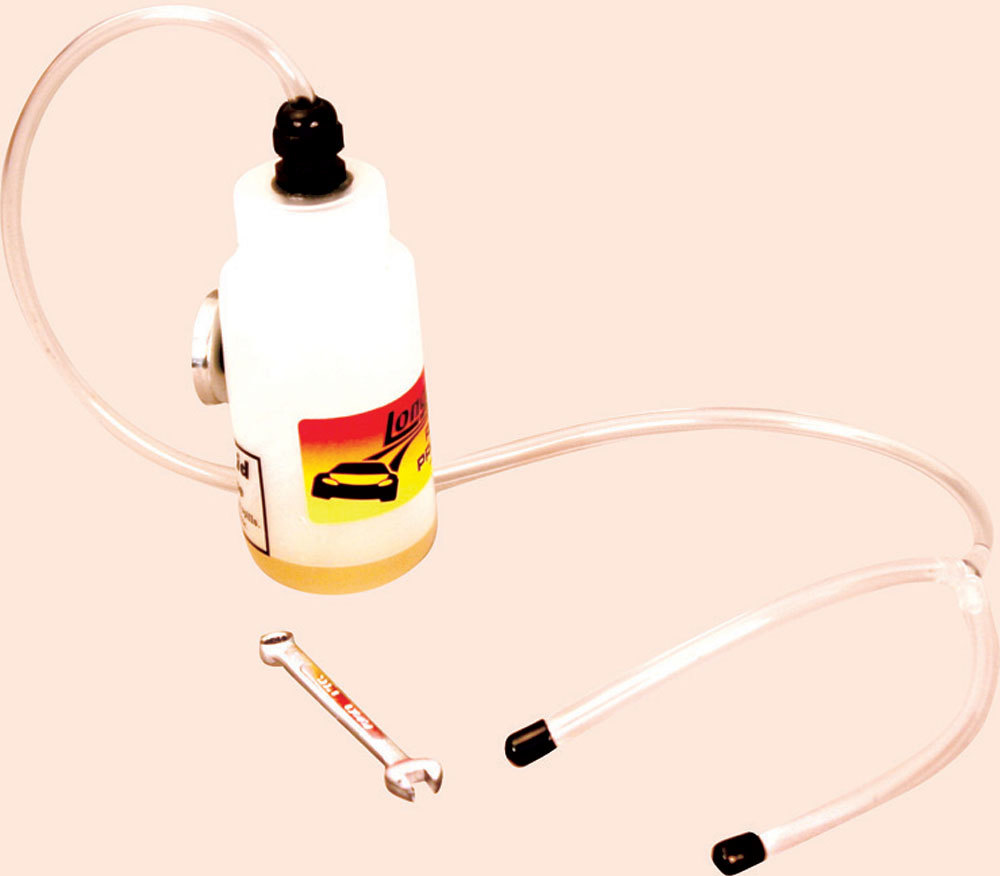 Longacre 52-45202 Brake Bleeder Bottle, 8 oz Bottle, Magnetic Mount, Plastic Tubing and 1/4 in Wrench Included, Kit