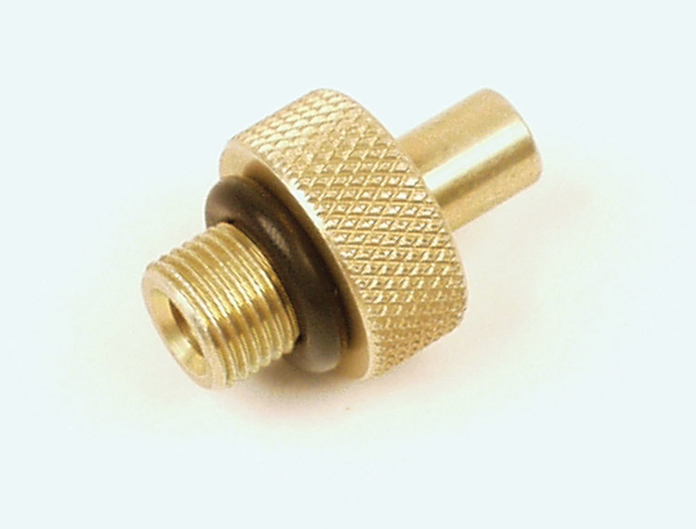 Longacre 52-50220 Tire Inflation Adapter, Standard Chuck to Longacre Tire Pressure Relief Valve, Brass, Each