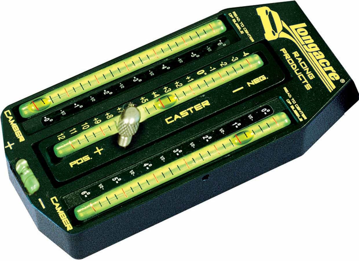 Caster / Camber Gauge - Analog - Carry Case - Aluminum - Black Powder Coat - Each