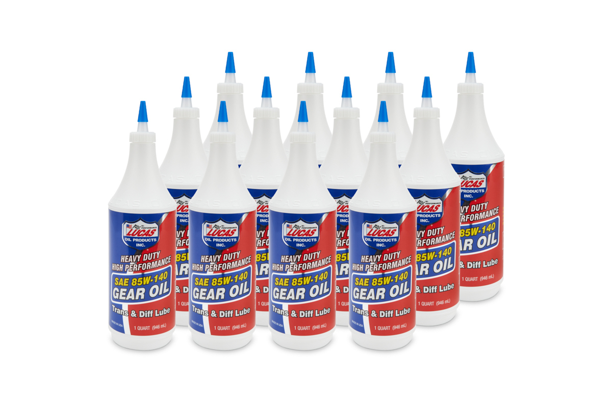 Gear Oil - Heavy Duty - 85W140 - Limited Slip Additive - Conventional - 1 qt Bottle - Set of 12