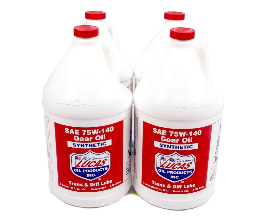 Gear Oil - 75W140 - Limited Slip Additive - Synthetic - 1 gal Jug - Set of 4