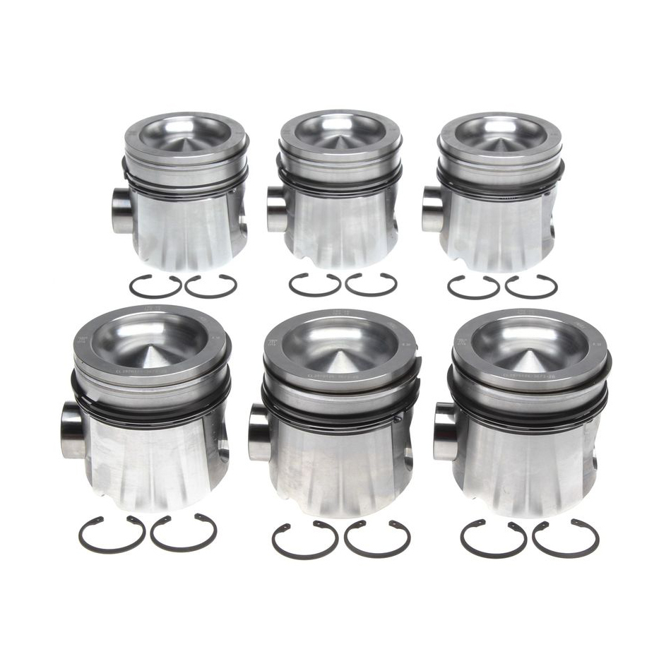 Clevite 2243673WR020 Piston and Ring, Forged, 4.036 in Bore, 3.0 x 2.0 x 3.0 mm Ring Groove, Flat, Combustion Chamber, 5.9 L, Dodge Cummins, Kit