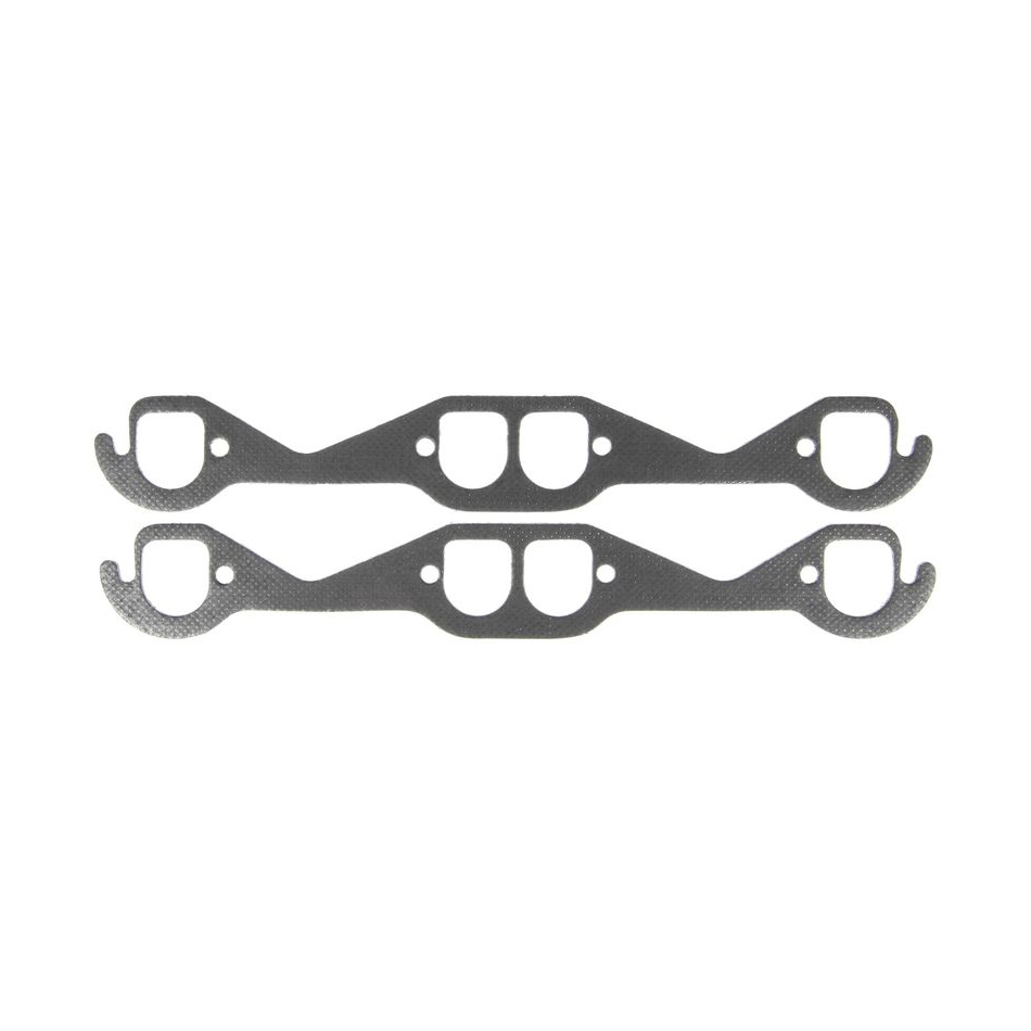MAHLE Original Header and Exhaust Manifold Gaskets MS19985 CHEVROLET V8 SMALL BLOCK 302, 327, 350, 400 Engines Edelbrock Preformer, Brodix Track 1 similar D-Port heads with stock 6 b thumbnail 2