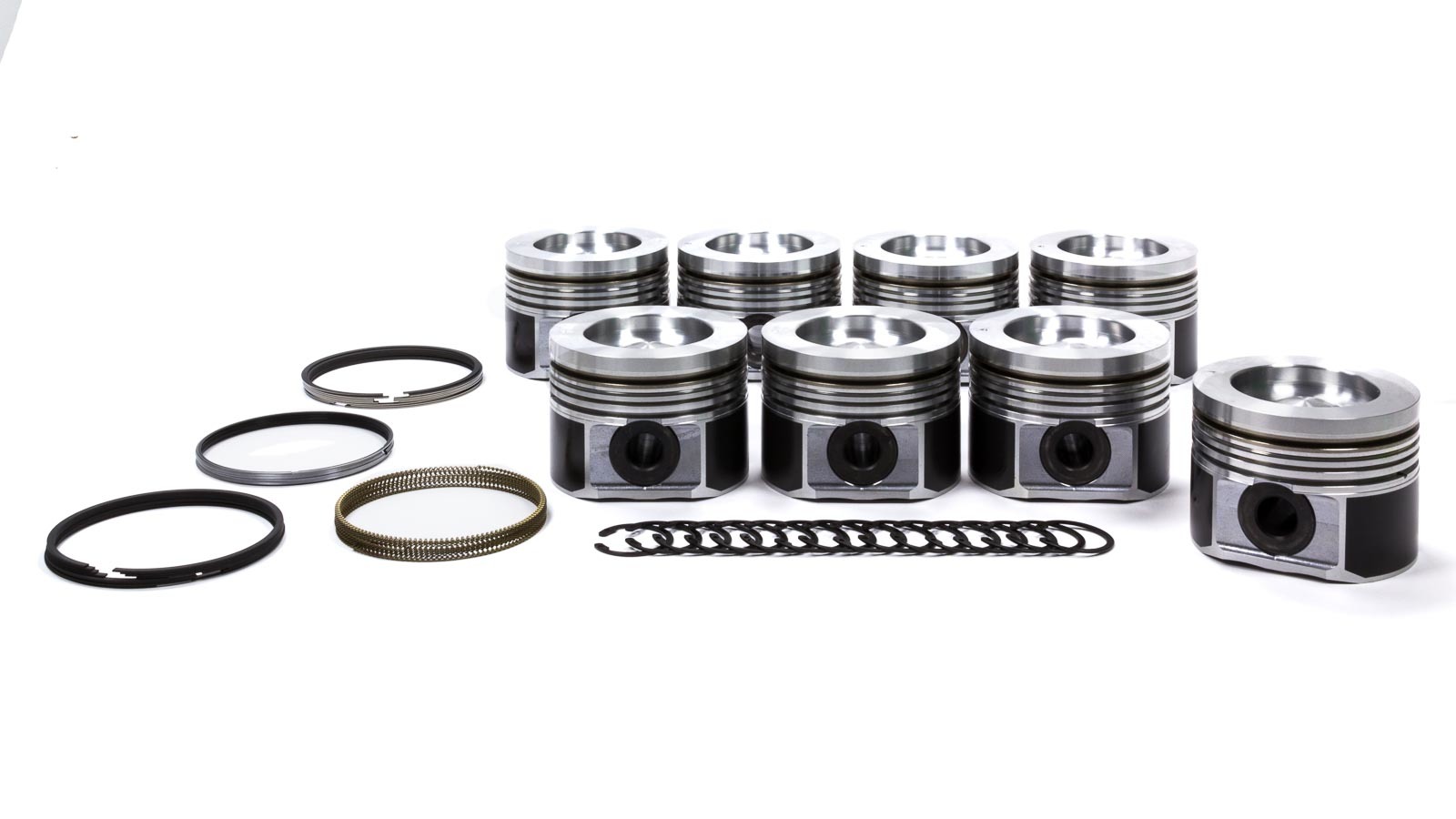 Mahle Pistons 930036075 Piston and Ring, PowerPak, Cast, 4.075 in Bore, 3.0 x 2.0 x 3.0 mm Ring Groove, Minus 40.70 cc, GM Duramax, Kit