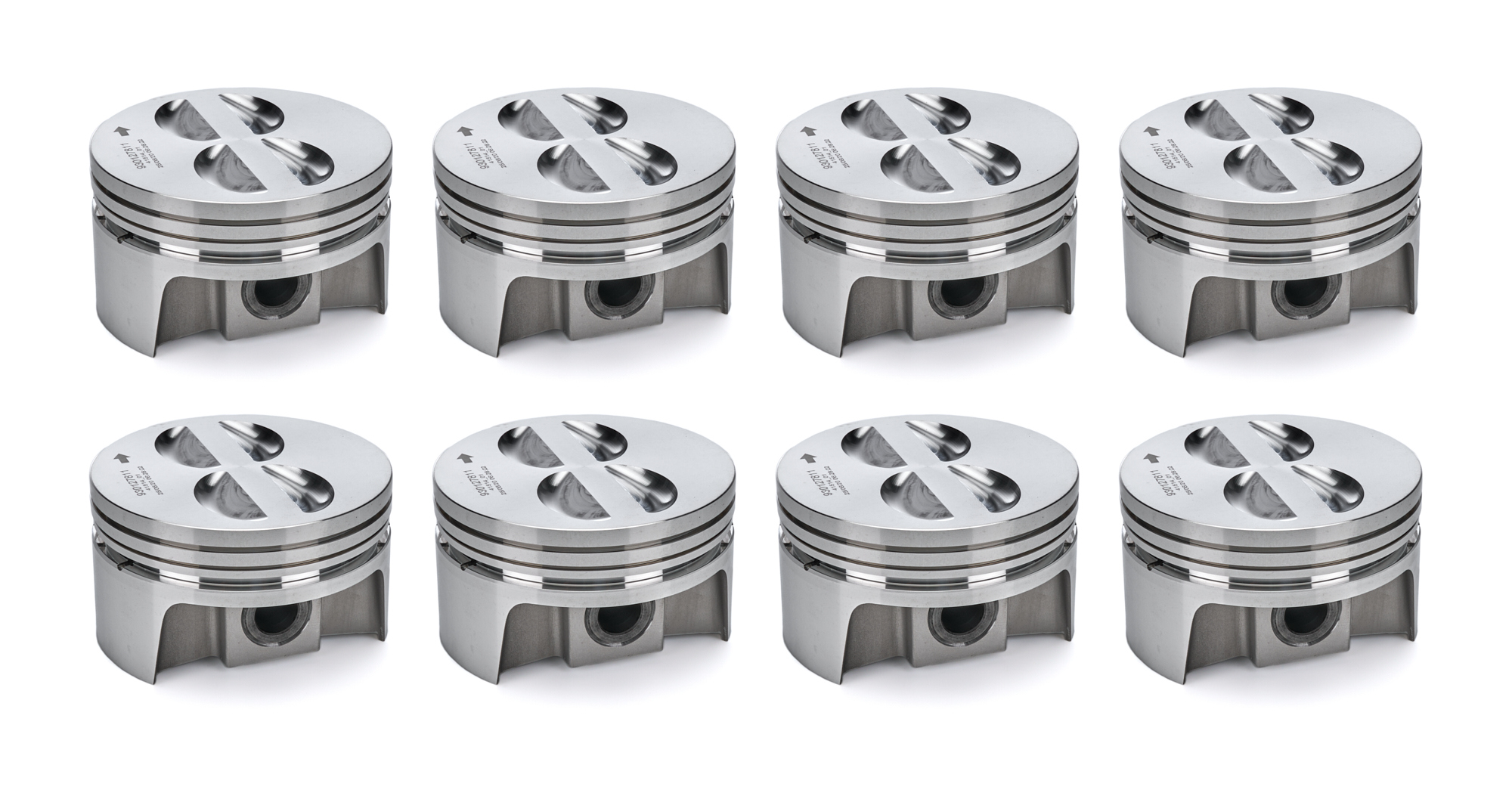 SBC PowerPak FT Piston Set  4.011 Bore  GM 604