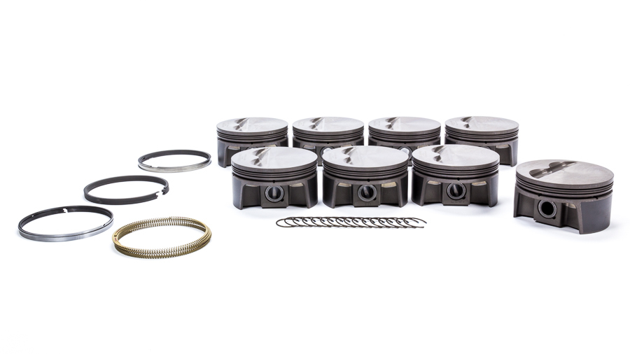 Mahle Pistons 930200030 Piston and Ring, PowerPak, Forged, 4.030 in Bore, 1.0 x 1.0 x 2.0 mm Ring Groove, Minus 5.00 cc, Small Block Chevy, Kit