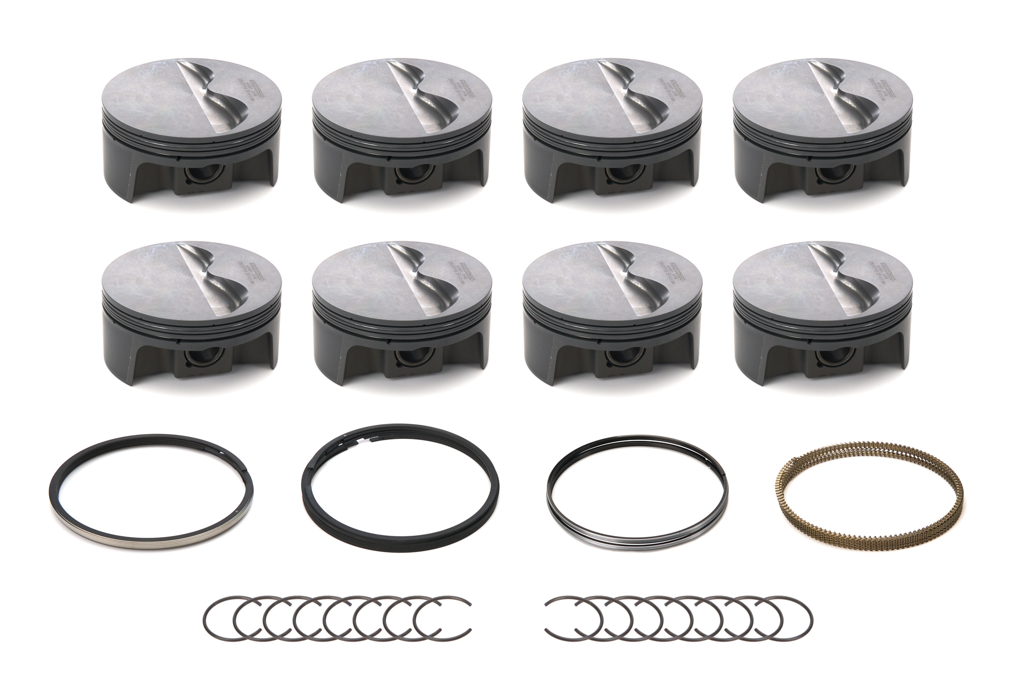 SBC FT PowerPak Piston Set 4.040 Bore -4.1cc