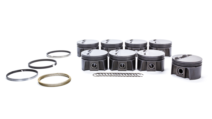 Mahle Pistons 930204566 Piston and Ring, PowerPak, Forged, 3.766 in Bore, 1.0 x 1.0 x 2.0 mm Ring Groove, Minus 3.00 cc, Small Block Chevy, Kit