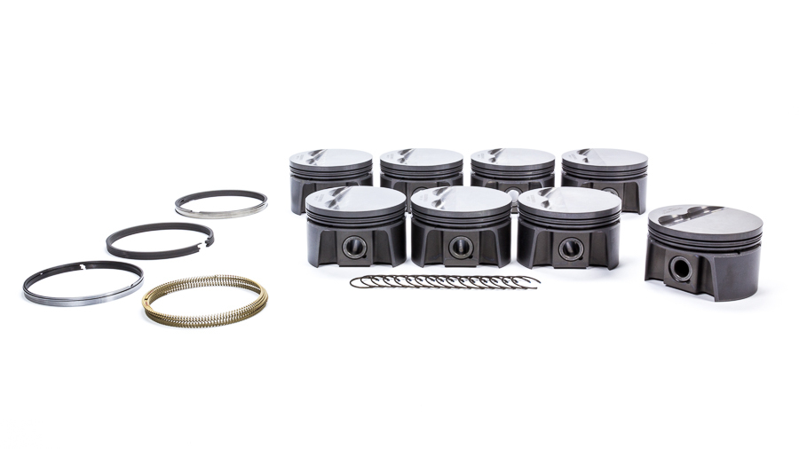 Mahle Pistons 930204576 Piston and Ring, PowerPak, Forged, 3.776 in Bore, 1.0 x 1.0 x 2.0 mm Ring Groove, Minus 3.00 cc, Small Block Chevy, Kit