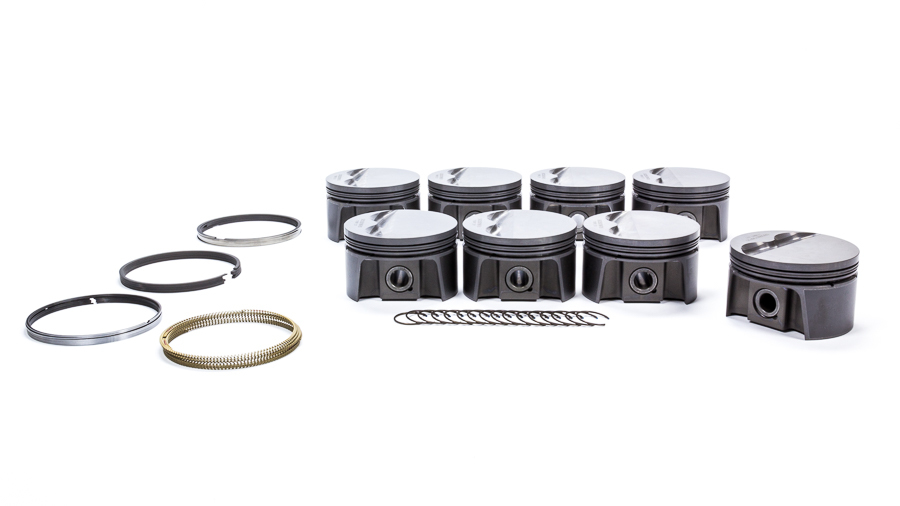 Mahle Pistons 930204596 Piston and Ring, PowerPak, Forged, 3.796 in Bore, 1.0 x 1.0 x 2.0 mm Ring Groove, Minus 3.00 cc, Small Block Chevy, Kit