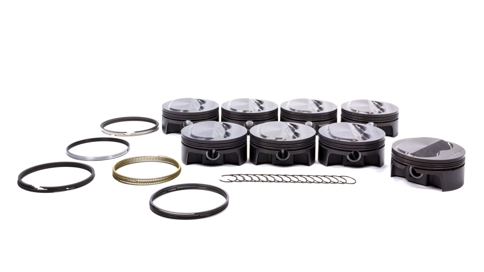 Mahle Pistons 930208655 Piston and Ring, PowerPak, Forged, 4.155 in Bore, 1.0 x 1.0 x 2.0 mm Ring Groove, Plus 4.00 cc, Small Block Chevy, Kit