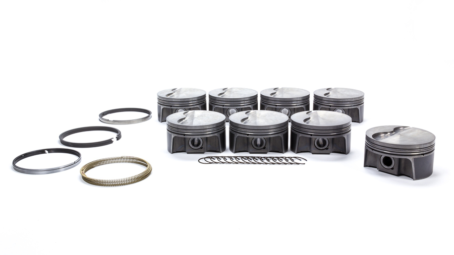 Mahle Pistons 930217698 Piston and Ring, PowerPak, Forged, 3.898 in Bore, 1.0 x 1.0 x 2.0 mm Ring Groove, Minus 4.00 cc, GM LS-Series, Kit