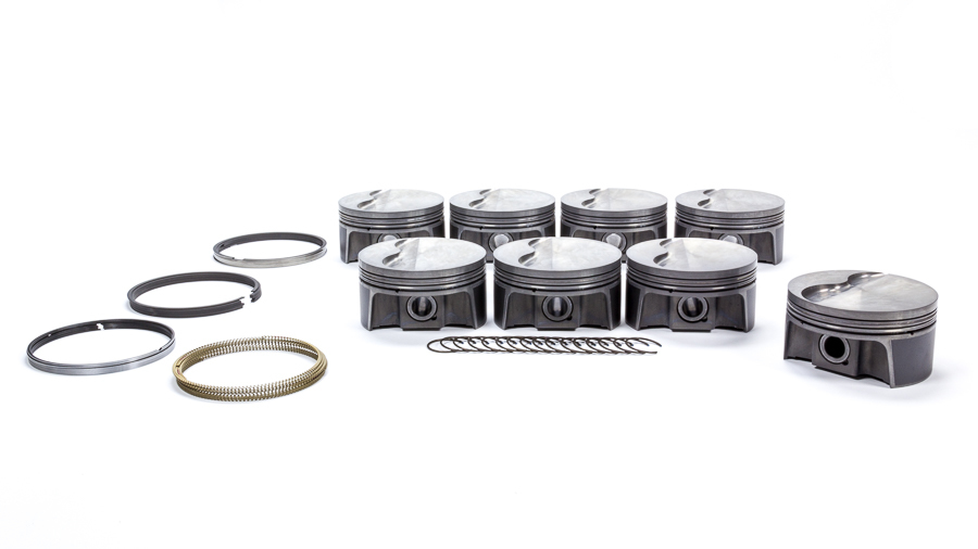 Mahle Pistons 930217905 Piston and Ring, PowerPak, Forged, 3.905 in Bore, 1.0 x 1.0 x 2.0 mm Ring Groove, Minus 4.00 cc, GM LS-Series, Kit