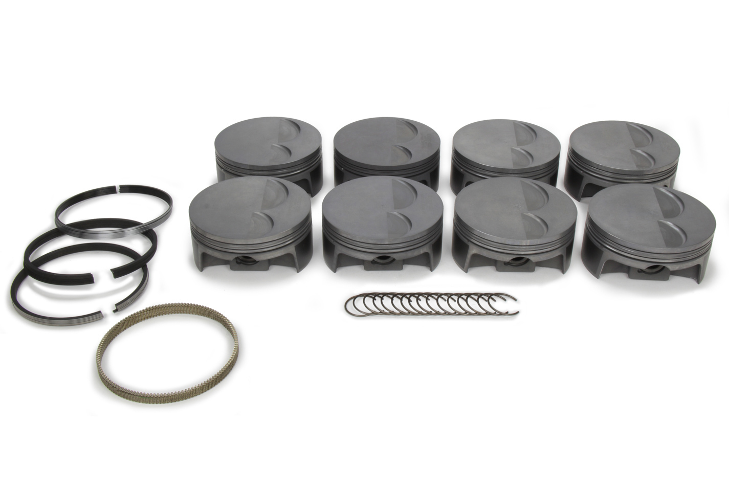 Mahle Pistons 930221625 Piston and Ring, PowerPak F/T, Forged, 4.125 in Bore, 1.0 x 1.0 x 2.0 mm Ring Grooves, Minus 2.50 cc, GM LS-Series, Kit