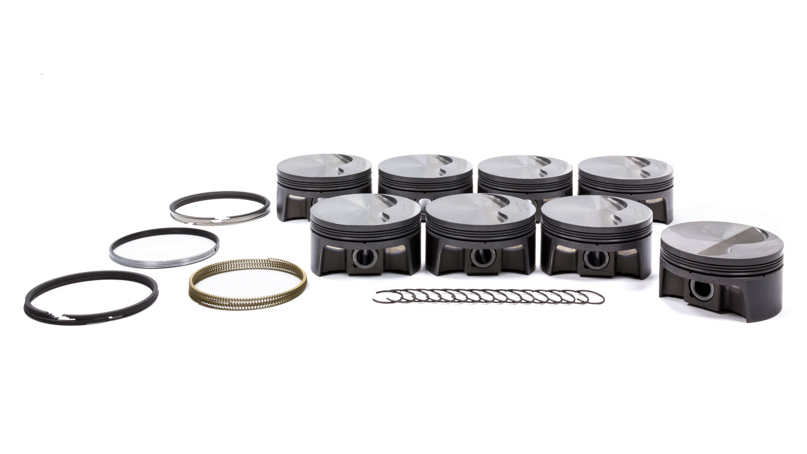 Mahle Pistons 930223070 Piston and Ring, PowerPak, Forged, 4.070 in Bore, 1.0 x 1.0 x 2.0 mm Ring Groove, Minus 4.00 cc, GM LS-Series, Kit