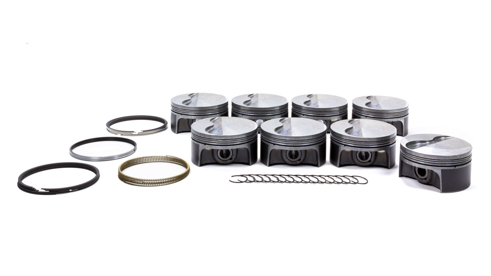 Mahle Pistons 930223075 Piston and Ring, PowerPak, Forged, 4.075 in Bore, 1.0 x 1.0 x 2.0 mm Ring Groove, Minus 4.00 cc, GM LS-Series, Kit