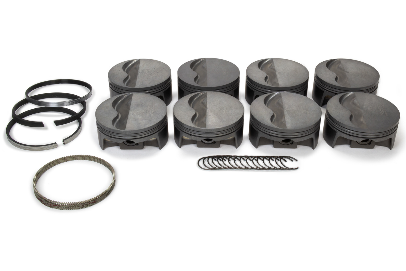 Mahle Pistons 930244732 Pistons and Rings, PowerPak, Forged, 4.032 in Bore, 1.0 x 1.0 x 2.0 mm Ring Grooves, Minus 6.50 cc, Small Block Ford, Kit