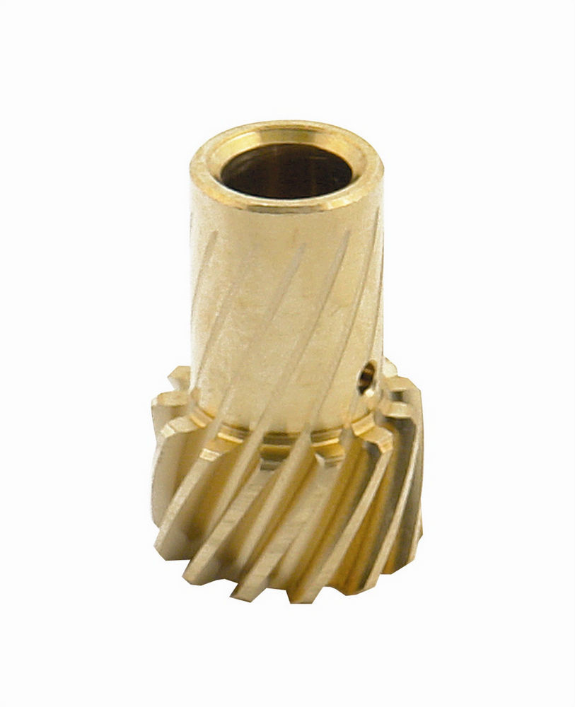Mallory 29425 Distributor Gear, 0.491 in Shaft, Partially Drilled, R/H Rotation, Bronze, AMC V8, Each
