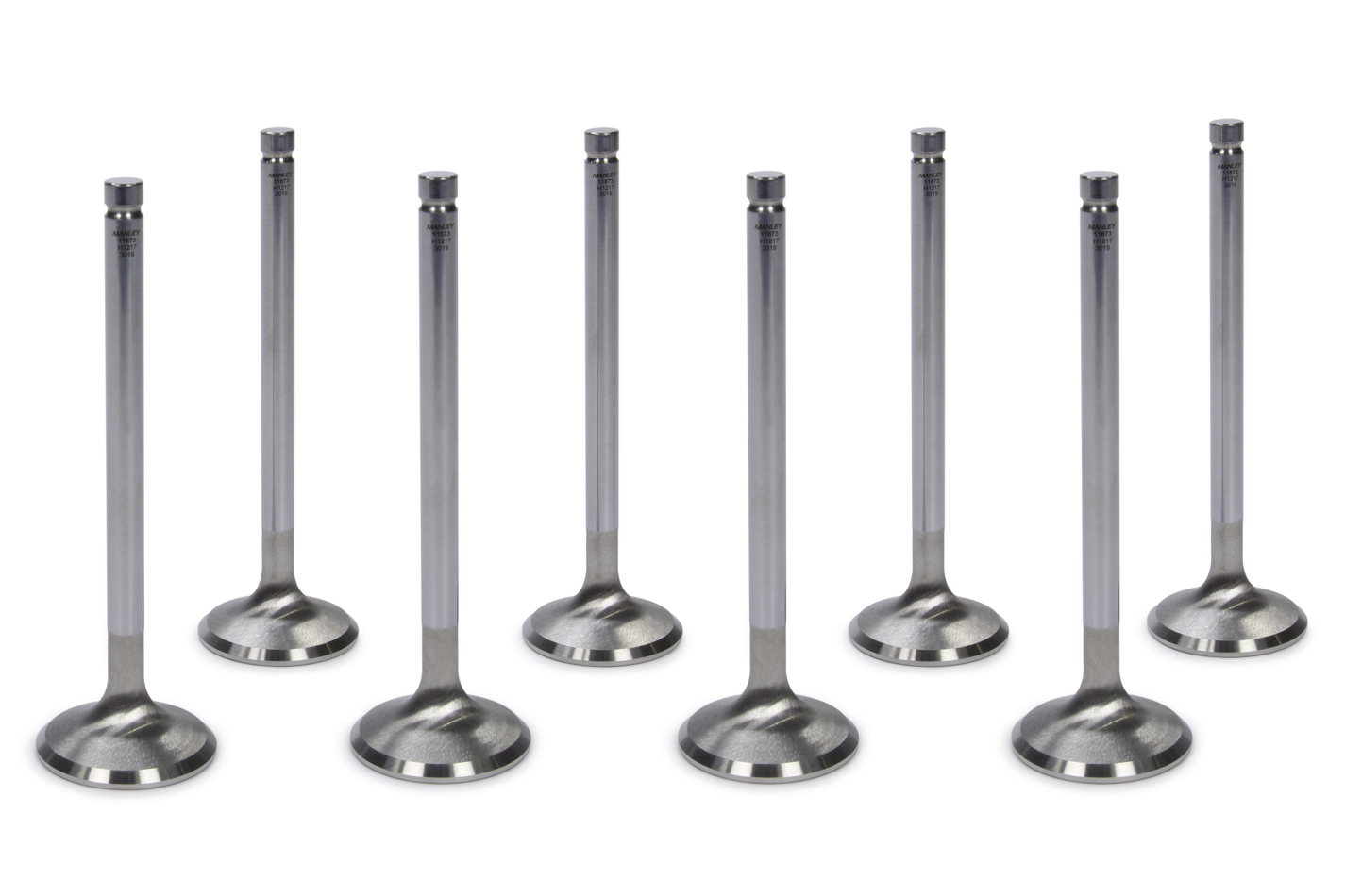 Manley 10761-8 Exhaust Valve, Street Master, 1.880 in Head, 11/32 in Valve Stem, 5.522 in Long, Stainless, Big Block Chevy, Set of 8