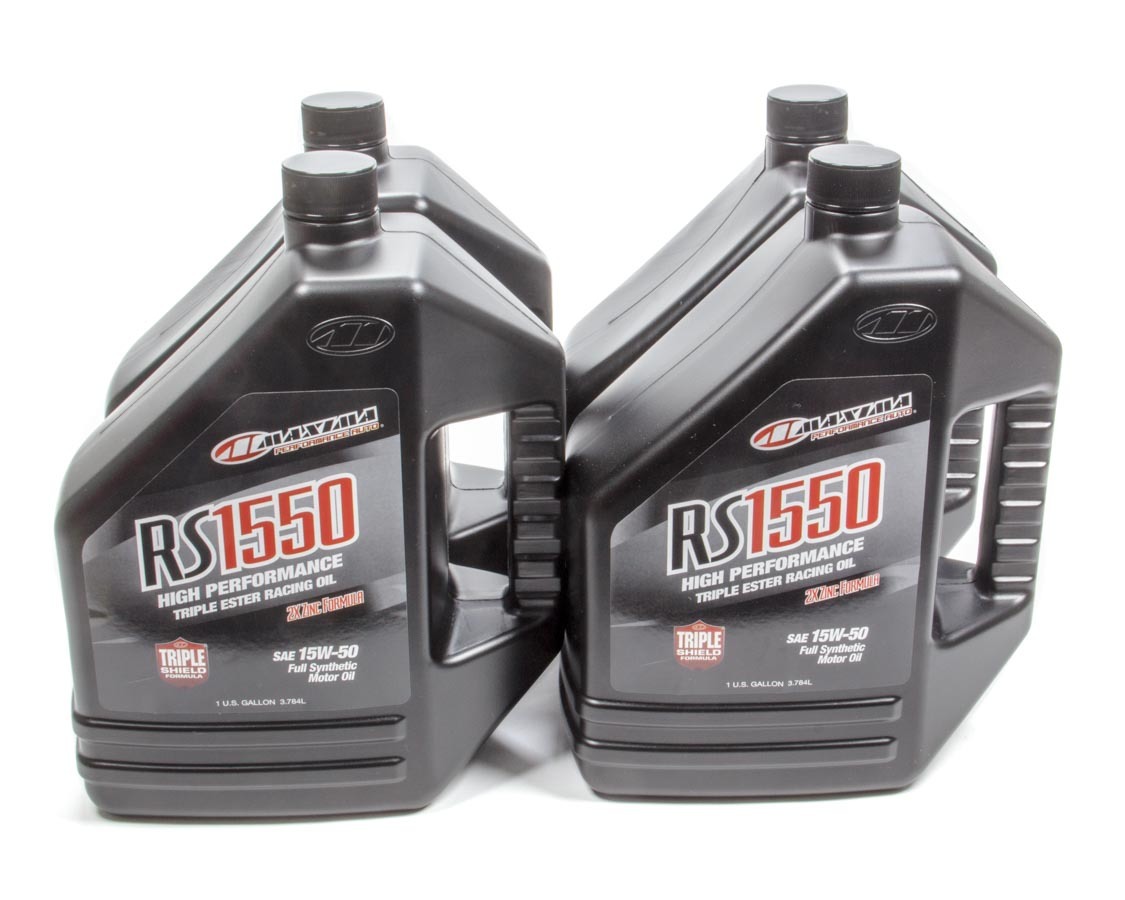 MAXIMA RACING OILS 39-329128 15w50 Synthetic Oil Case 4x1 Gallon RS1550