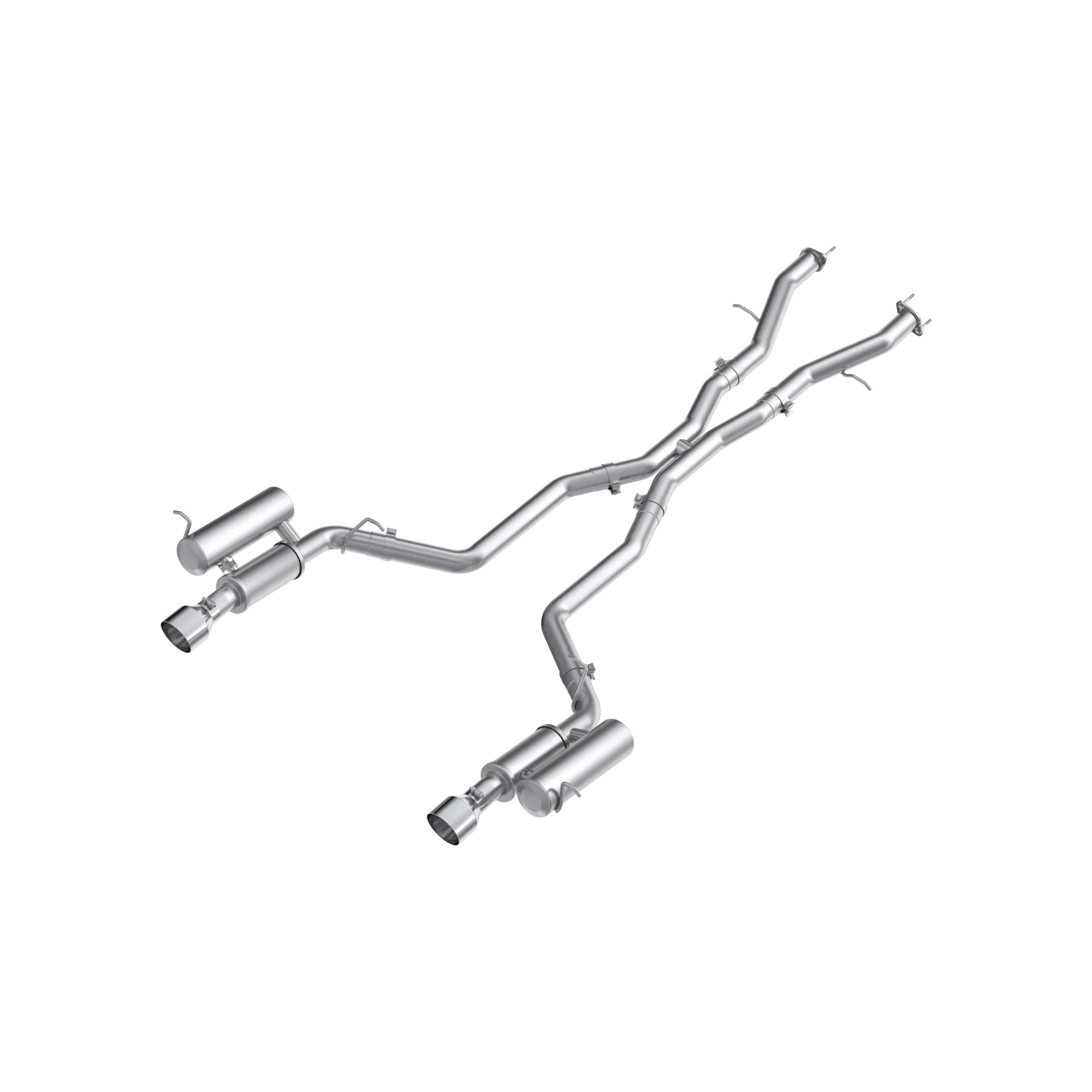 Aluminized Steel 3in Cat -Back  Dual Split Rear