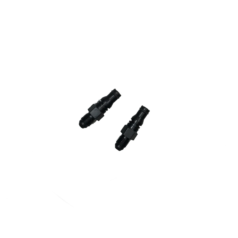 McLeod 139160 Fitting, Quick Disconnect, Straight, 4 AN Male to Male Quick Disconnect, Aluminum, Black Anodized, Each