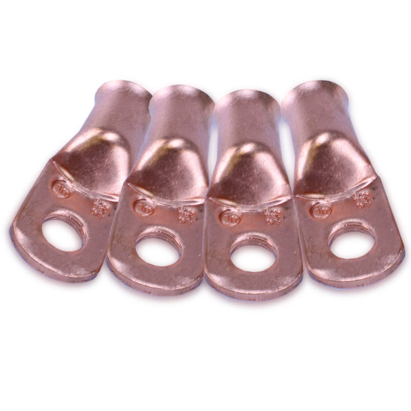 1/0 Gauge Copper Cable End 3/8in Hole 4 Pack