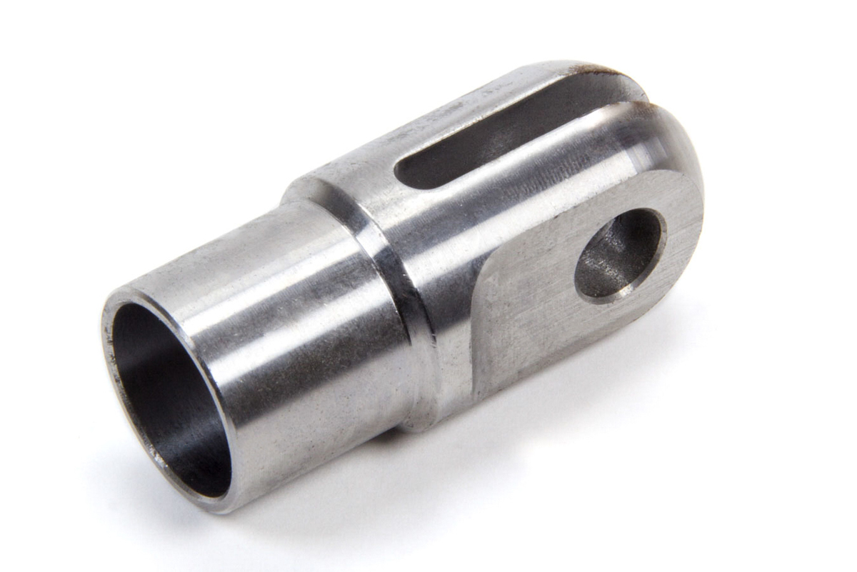 Meziere CE10 Tube End, Weld-On, Clevis, 0.195 in Slot, 3/8 in Bore, 1 in Tube, 0.058 in Wall, Chromoly, Natural, Each