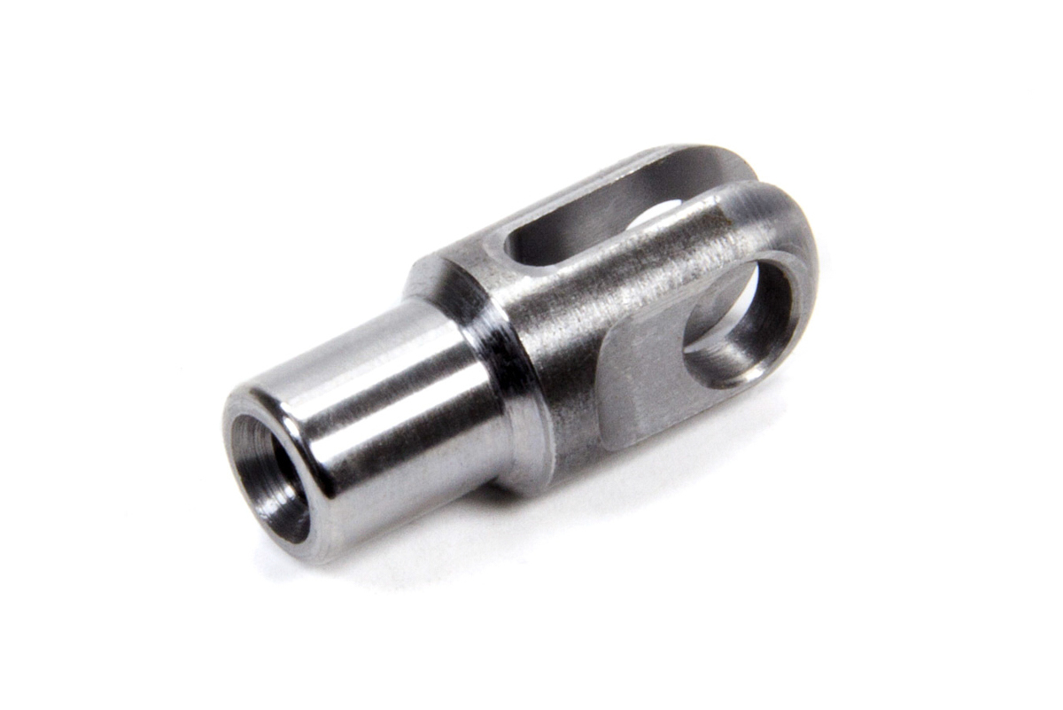 Meziere CE12 Tube End, Weld-On, Clevis, 0.130 in Slot, 1/4 in Bore, 1/2 in Tube, 0.058 in Wall, Chromoly, Natural, Each
