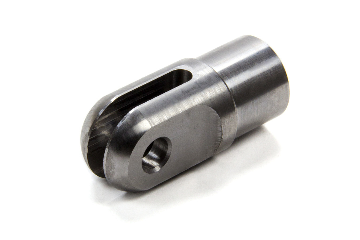 Meziere CE14 Tube End, Weld-On, Clevis, 0.260 in Slot, 3/8 in Bore, 1-1/8 in Tube, 0.058 in Wall, Chromoly, Natural, Each