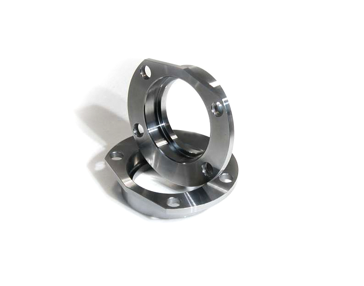 Meziere HE20 Axle Housing End, Weld-On, 3.155 in Bearing Bore, Steel, Natural, Big Ford, Pair