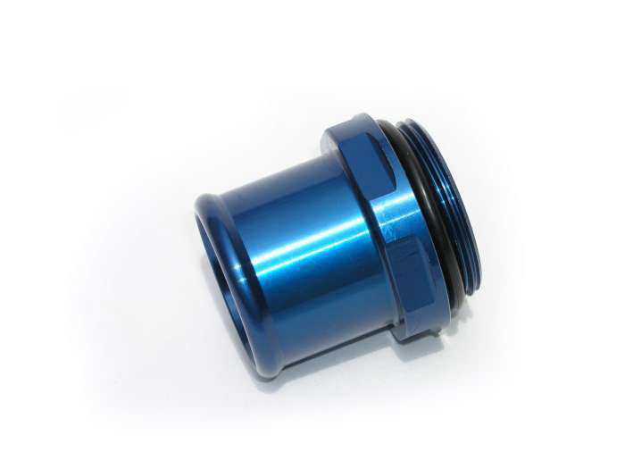Meziere WN0041B Blue Water Neck Fitting for 20 AN Hose