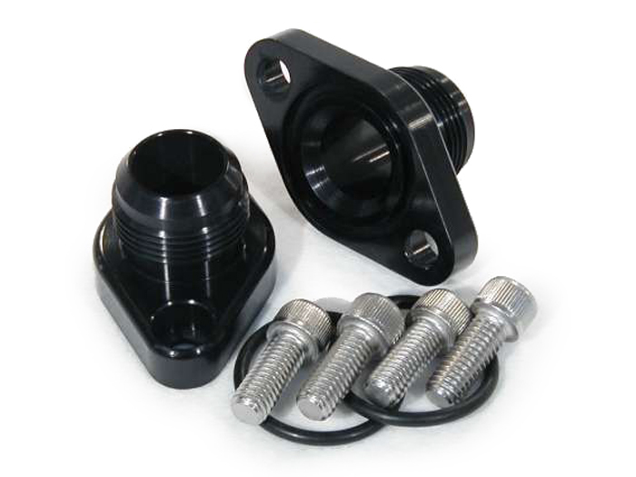 16AN Black Meziere WP8016ANS Block Adapter Set for Big Block Chevy