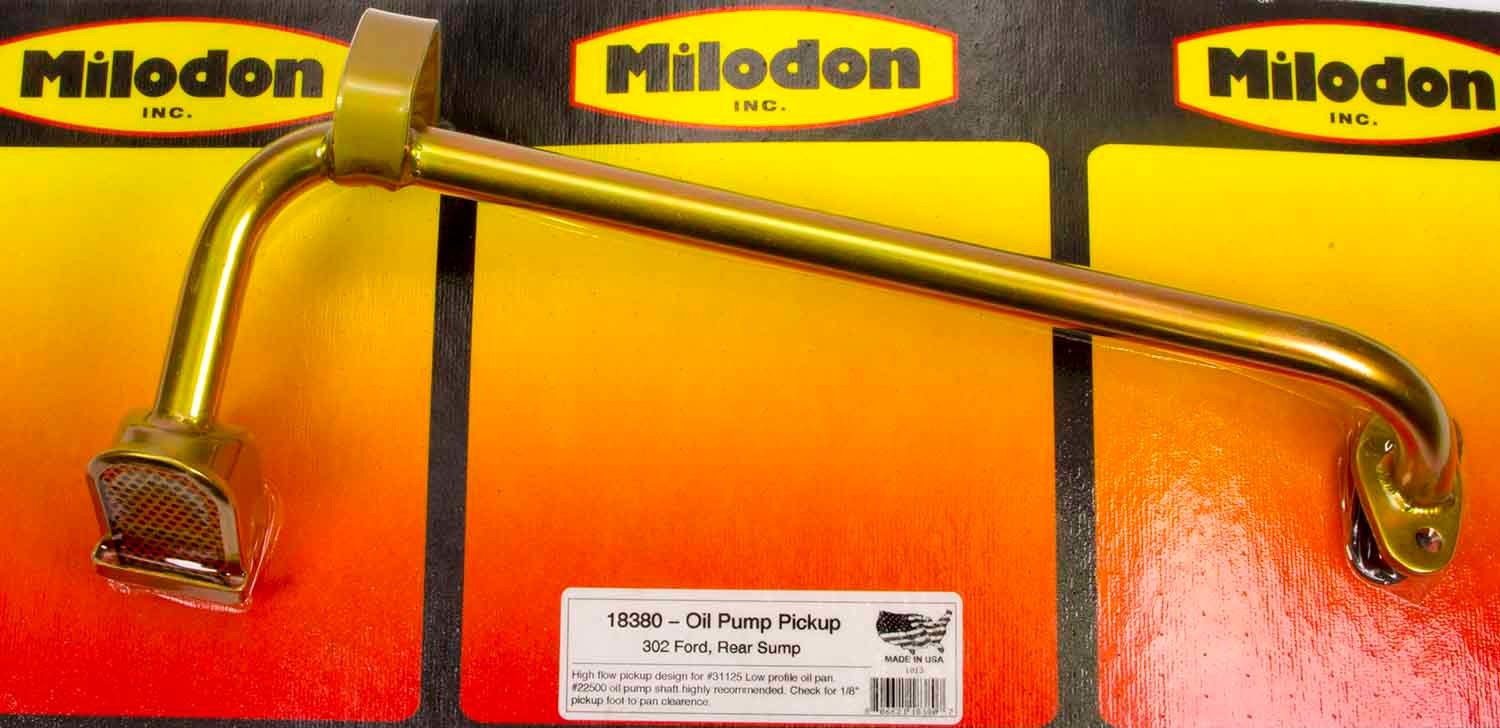 Milidon 18380 Oil Pump Pickup, Street / Strip, BoltOn, 8 in