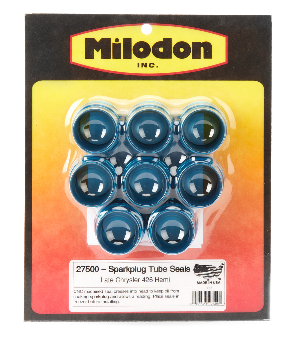 Milidon 27500 Spark Plug Tube Seal, O-Ring, Aluminum, Mopar 426 Hemi, Set of 8