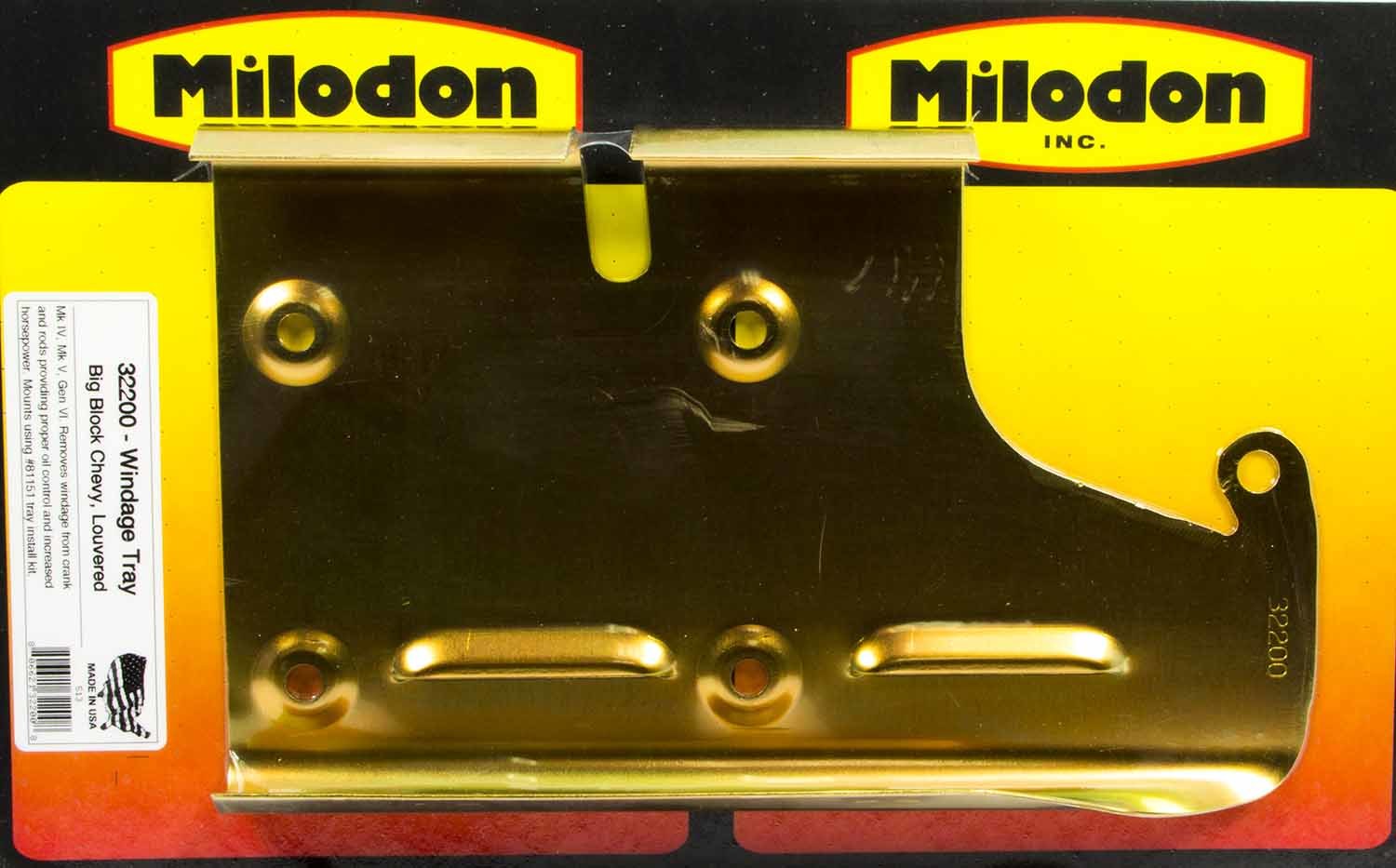 Milidon 32200 - BBC Louvered Windage Tray