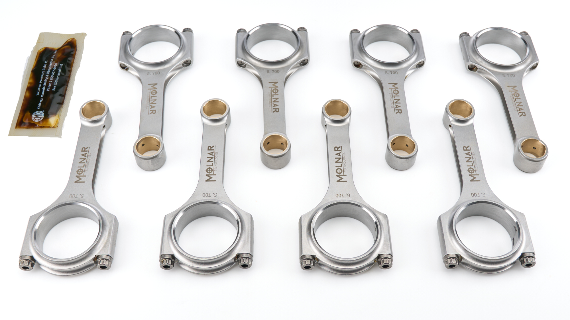 5.700 H-Beam Rod Set SBC Lightweight