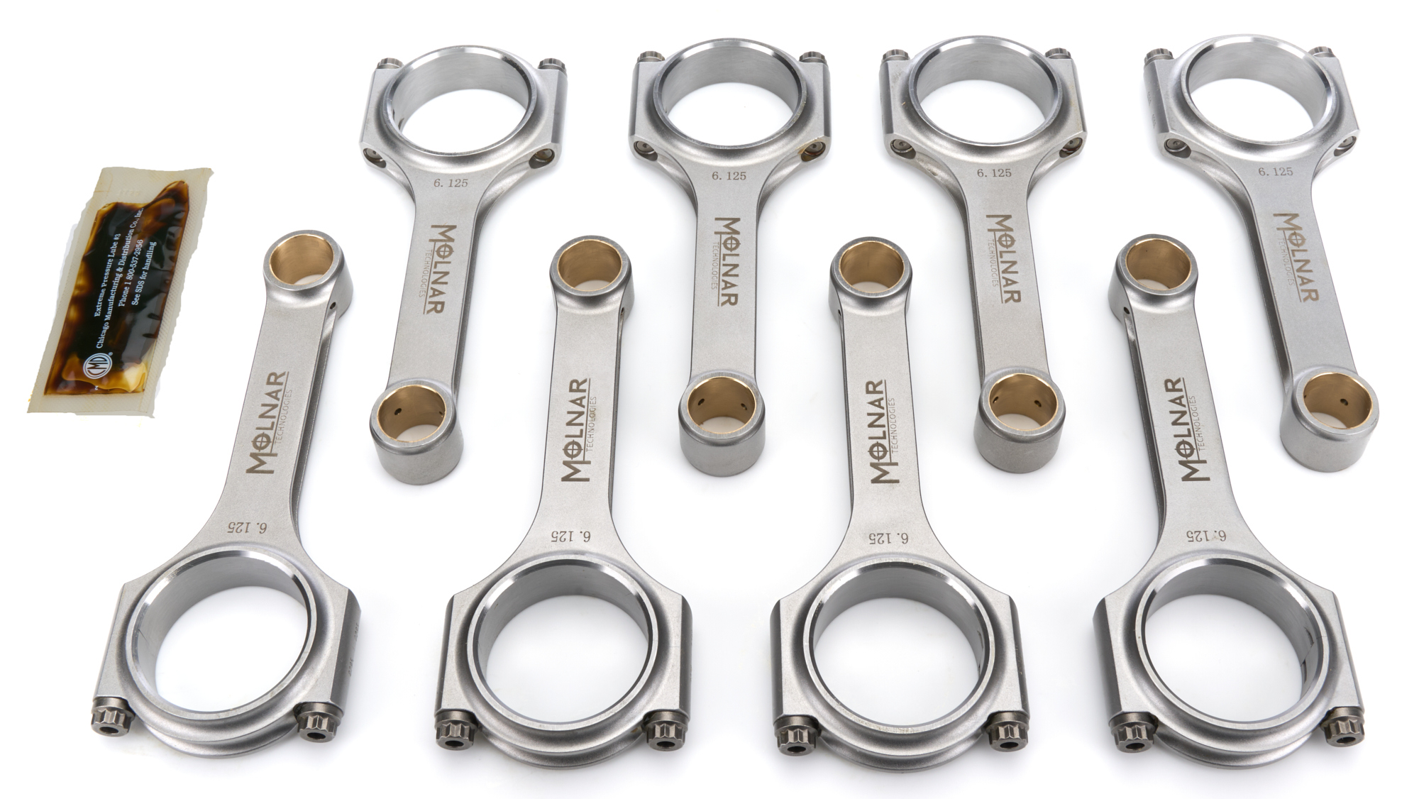 6.125 H-Beam Rod Set SBC Mid-Weight