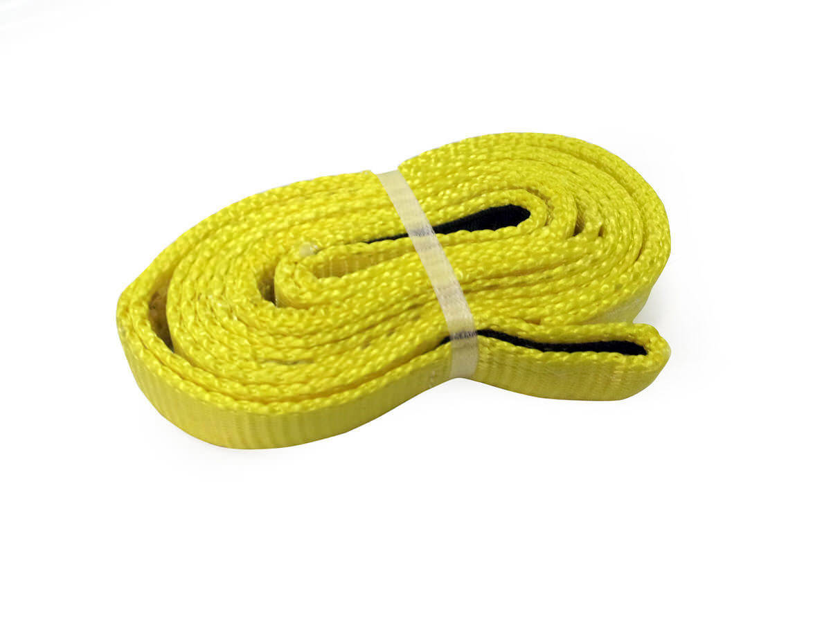 Mile Marker 19108 Tow Strap, 1 in Wide, 8 ft Long, 7200 lb Capacity, Nylon, Yellow, Each
