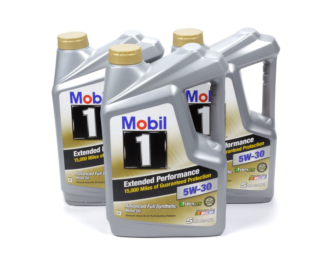 Mobil 1 Extended Performance 5W30 Synthetic Motor Oil Dexos 5 Quart Case of 3
